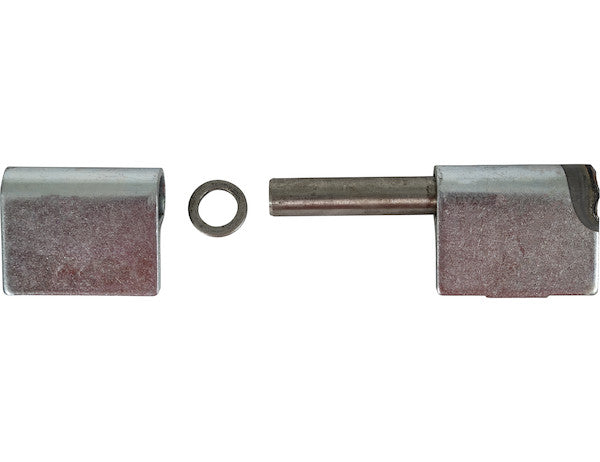 Load image into Gallery viewer, Steel Weld-On Butt Hinge with 3/8 Stainless Pin - 1.25 x 4 Inch-Zinc Plated-RH
