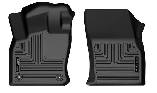 Husky Liners WeatherBeater Floor Liners, Front, Black - 2018-2024 Volkswagen Tiguan