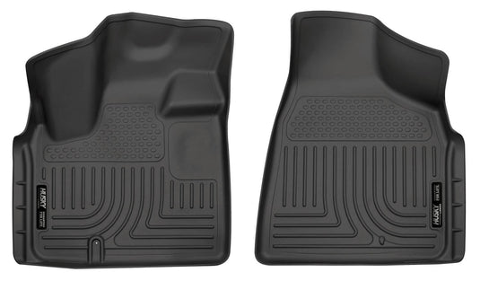 Husky Liners WeatherBeater Floor Liners, Front, Black - 2008-2020 Dodge Grand Caravan, 2008-2016 Chrysler Town & Country