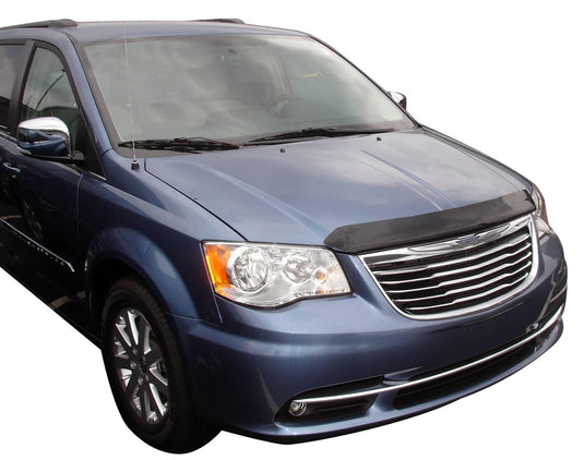 Husky Liners Hood Shield Bug Deflector, Smoke - 2011-2016 Chrysler Town & Country, 2011-2020 Dodge Grand Caravan