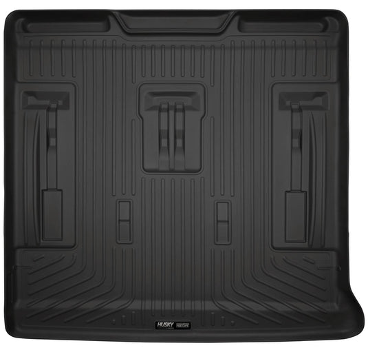 Husky Liners WeatherBeater Cargo Liner, Behind 2nd Row, Black, With 3rd Row Seats - 2007-2014 Chevrolet Tahoe, GMC Yukon, Cadillac Escalade