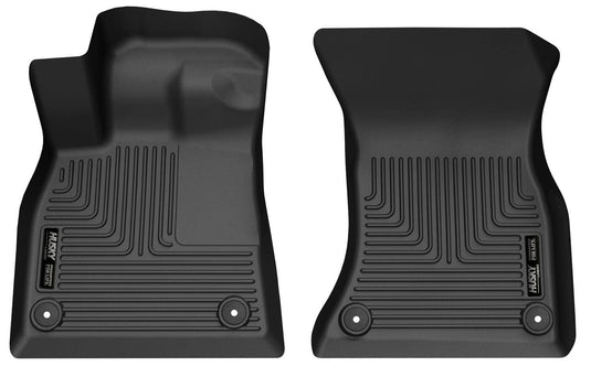 Husky Liners X-act Contour Floor Liners, Front, Black - 2018-2025 Audi Q5/Q5 Sportback/SQ5/SQ5 Sportback