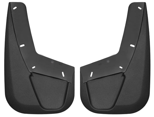 Husky Liners Custom Molded Mud Guards, Front, Black - 2007-2013 Chevrolet Avalanche, Cadillac Escalade EXT, 2007-2014 Chevrolet Suburban 1500/Tahoe, GMC Yukon/Yukon XL 1500, Cadillac Escalade/Escalade ESV