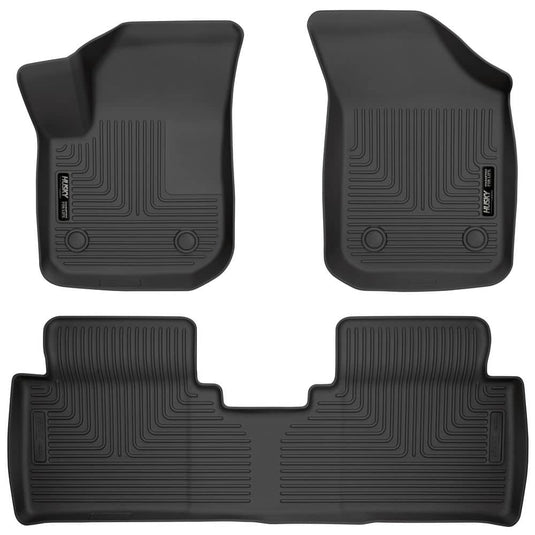 Husky Liners WeatherBeater Floor Liners, Front & 2nd Row, Black - 2016-2020 Buick Envision