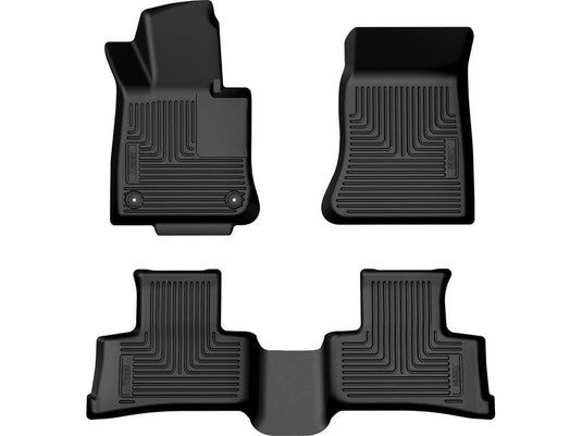 Husky Liners WeatherBeater Floor Liners, Front & 2nd Row, Black - 2019-2025 Acura RDX