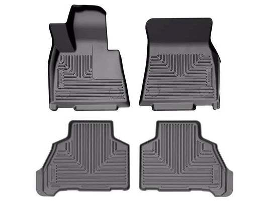 Husky Liners WeatherBeater Floor Liners, Front & 2nd Row, Black, 6 Passenger - 2019-2025 BMW X7