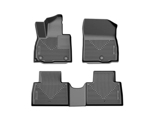 Husky Liners WeatherBeater Floor Liners, Front & 2nd Row, Black - 2026 Hyundai Palisade