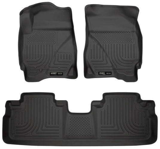 Husky Liners WeatherBeater Floor Liners, Front & 2nd Row, Black - 2009-2012 Ford Escape, 2009-2011 Mazda Tribute, 2009-2011 Mercury Mariner