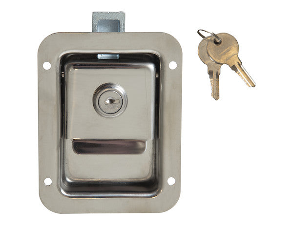 Load image into Gallery viewer, Rust Resistant Steel Junior Single Point Locking Paddle Latch - Weld-On
