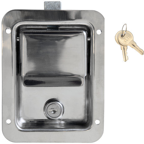 Rust Resistant Steel Single Point Locking Paddle Latch - Weld-On