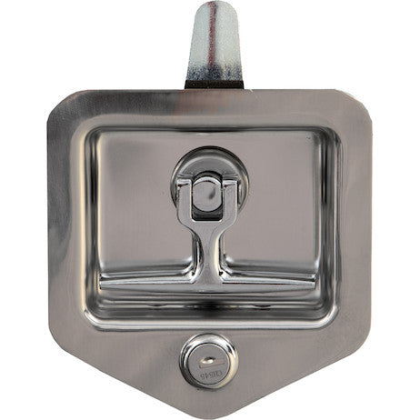 Load image into Gallery viewer, Stainless Single Point T-Handle Latch with Blind Studs/Gasket/Cylinder with Keys
