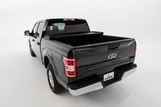 Ford F-150 Leer Black Soft Folding Tonneau Cover 2015 to 2025