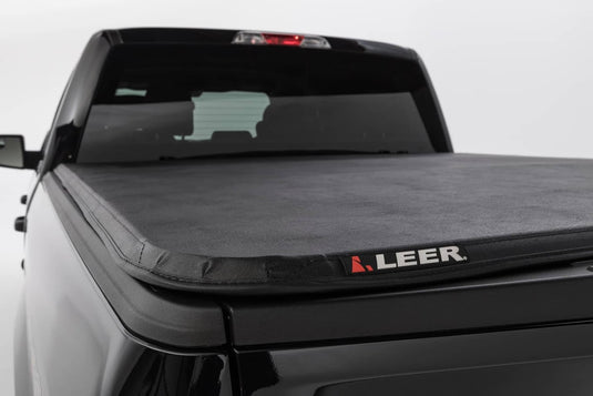 Ford F-150 Leer Black Soft Folding Tonneau Cover for 2015 to 2025