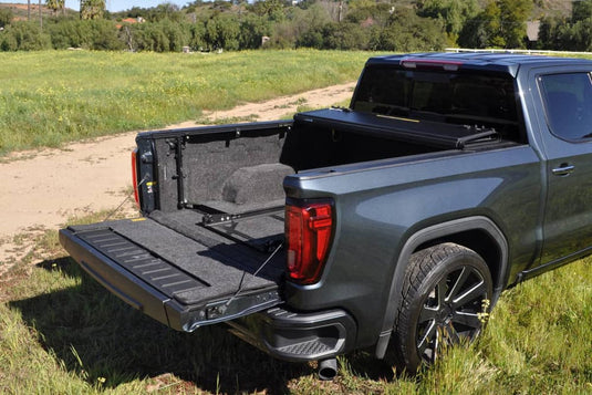 Ford F-150 Leer Black Hard Folding Tonneau Cover for 2015 to 2025