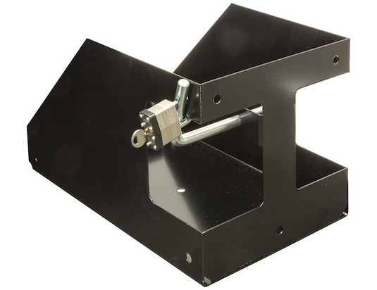 Locking Gas Container Rack for Open/Enclosed Landscape Trailers