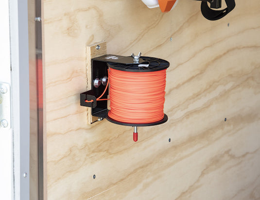 Trimmer Line Spool Bracket for Open/Enclosed Landscape Trailers