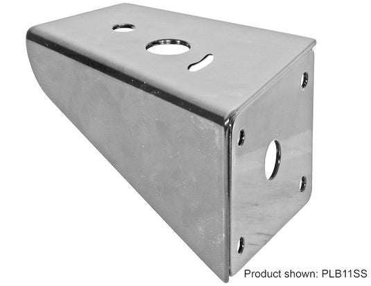 Stainless Steel Truck Hood Light Brackets For Use With Single Stud Plow Lights