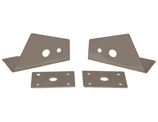 Load image into Gallery viewer, Stainless Steel Truck Hood Light Brackets For Use With Single Stud Plow Lights
