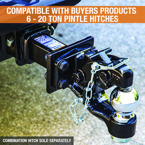 2 Inch Pintle Hitch Mount - 1 Position, 9 Inch Shank
