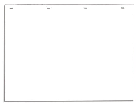 Super Durable White Polymer Mudflaps 24x36 Inch