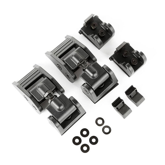 Rugged Ridge Textured Black Hood Catch (pair) — 2018-2025 Jeep Gladiator/Wrangler - RGG-11210.27 - Absolute Autoguard
