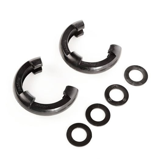 Rugged Ridge D-shackle Isolator Kit Black Pair 3/4