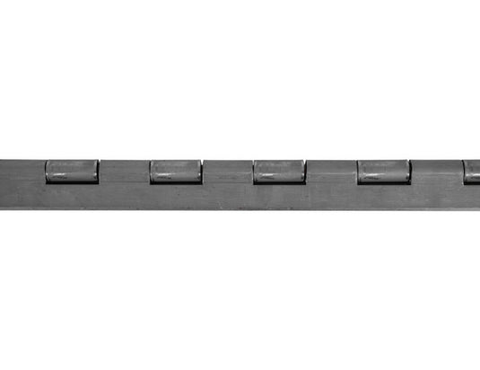 Steel Continuous Hinge .075 x 72 Inch Long with 1/4 Pin and 3.0 Open Width