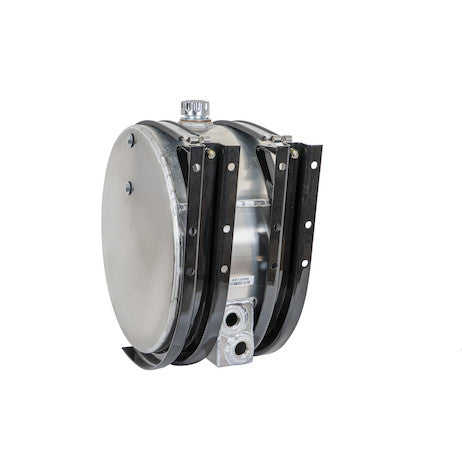 Side Mount Cylindrical Aluminum Reservoir With Rear Ports