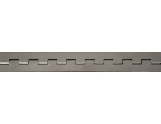 Stainless Continuous Hinge .075 x 72 Inch Long with 1/4 Pin and 3.0 Open Width