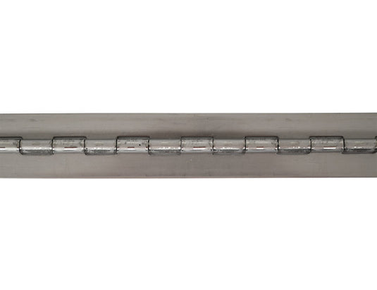 Stainless Continuous Hinge .075 x 72 Inch Long with 3/16 Pin and 2.0 Open Width