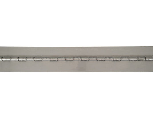 Stainless Continuous Hinge .075 x 72 Inch Long with 1/4 Pin and 3.0 Open Width