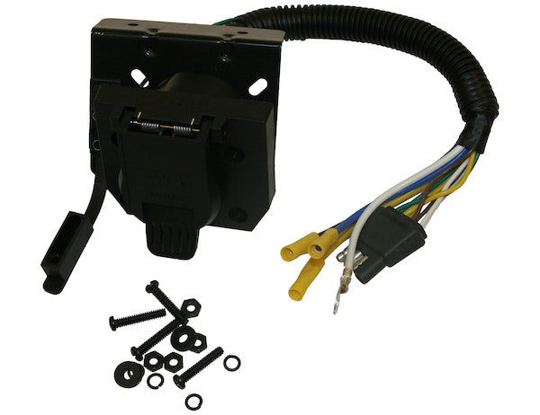 Load image into Gallery viewer, 7-Way Dual-Plug Trailer Connector with 10 Inch Prewired Harness

