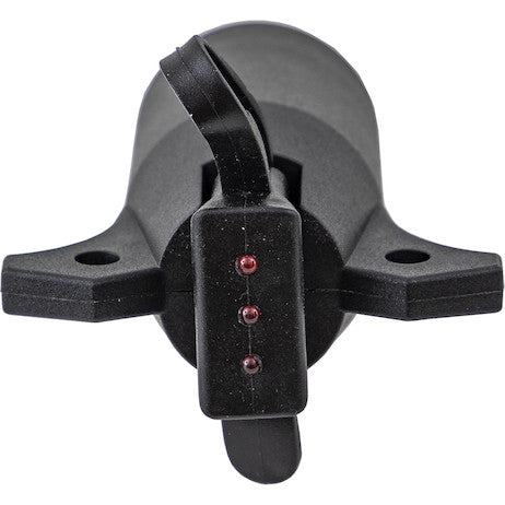 Load image into Gallery viewer, 7-Way Flat to 4-Flat Plastic Trailer Connector Adapter with LED Tester
