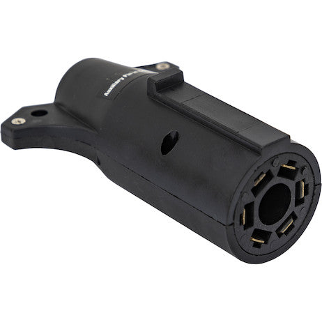 Load image into Gallery viewer, 7-Way Flat to 6-Way Round Plastic Trailer Connector Adapter
