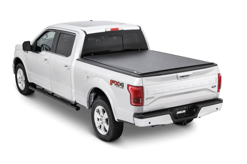 Load image into Gallery viewer, Ford F-150 Tonno Pro Black Lo Roll Soft Roll Up Tonneau Cover for 2015 to 2024
