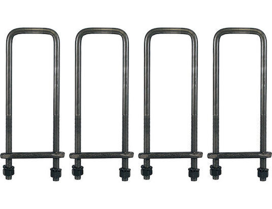 16 Inch Square Bend 5/8 Inch U-Bolt Kit-4 Sets