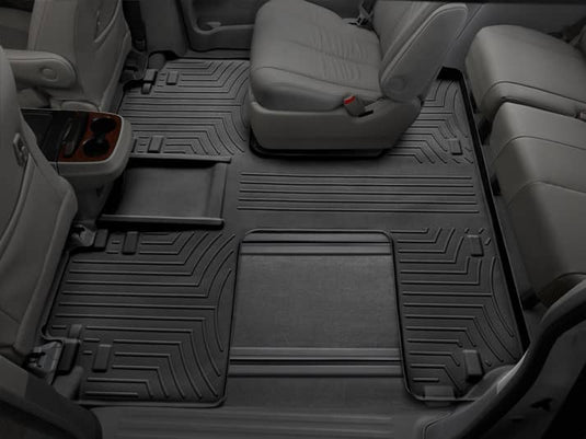 WeatherTech FloorLiner, 2nd & 3rd Row, Black, 7 Passenger - 2011-2020 Toyota Sienna