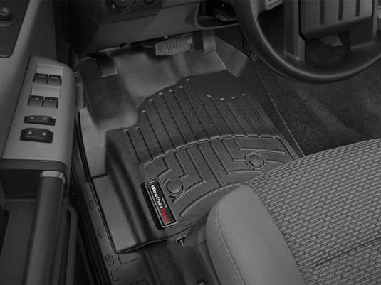 Ford F-250 Super Duty WeatherTech Black Front Mat for 2012 to 2016