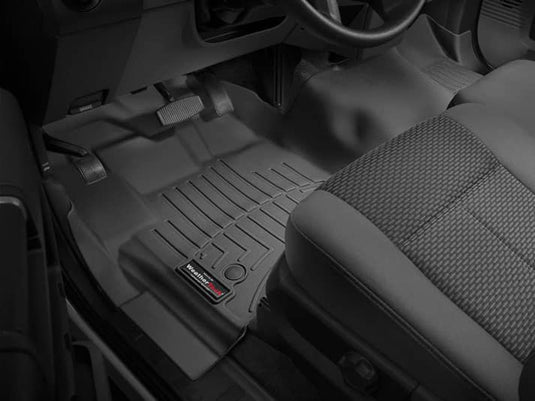 Ford F-250 Super Duty WeatherTech Black Front Over the Hump Floor Mat for 2012 to 2016