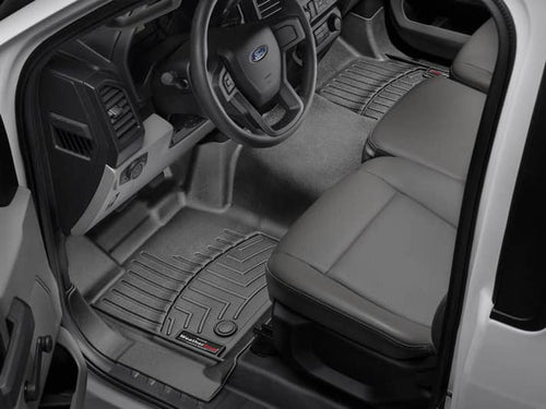 Ford F-150 WeatherTech Black Front Over The Hump Floor Mat for 2015 to 2023