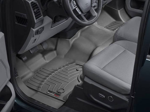 Ford F-150 WeatherTech Black Front Over The Hump Floor Mat for 2015 to 2024