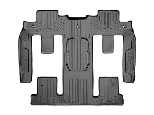 WeatherTech FloorLiner, 2nd & 3rd Row, Black, With Second Row Buckets - 2011-2017 Buick Enclave, Chevrolet Traverse, GMC Acadia/Acadia Limited