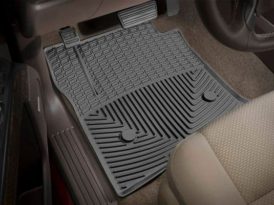 WeatherTech All-Weather Floor Mats, Front, Black, Extended/Crew Cab Pickups Without Floor Shifter - 2014-2020 Chevrolet Silverado/Suburban/Tahoe, GMC Sierra/Yukon & more