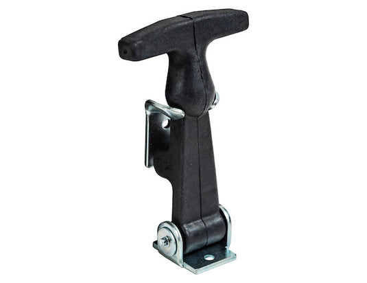4-7/8 Inch Easy Grip Rubber Hood Catch With A-Bracket