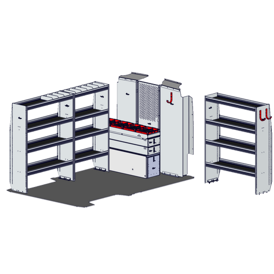 Heavy Duty Drawer Package for 2013+ Ram ProMaster 1500/2500 136