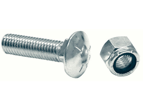 SAM Bulk Cutting Edge 1/2 x 2 Inch Carriage Bolt And Locknut - Set Of 10 - 1301061 - Buyers Products