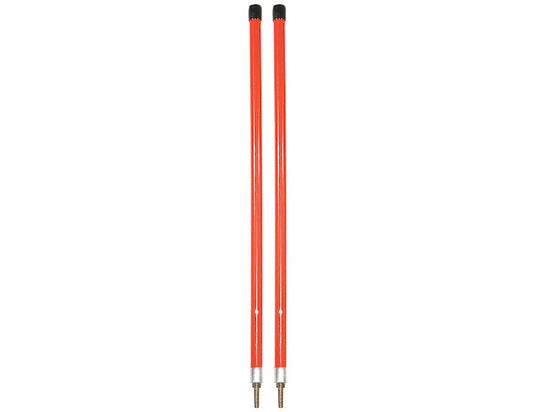 3/4 x 24 Inch Fluorescent Orange Bumper Marker Sight Rods with Hardware - 1308103 - Buyers Products