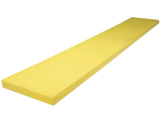 SAM Cutting Edge 1-1/2 x 8 x 108 Inch - Yellow Polyurethane - No Holes - 1312510 - Buyers Products