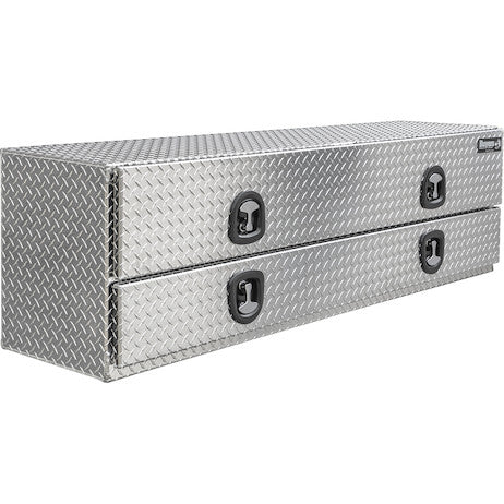 21x18x72 Inch Diamond Tread Aluminum Flatbed Contractor With Lower Door - 1701578 - Buyers Products