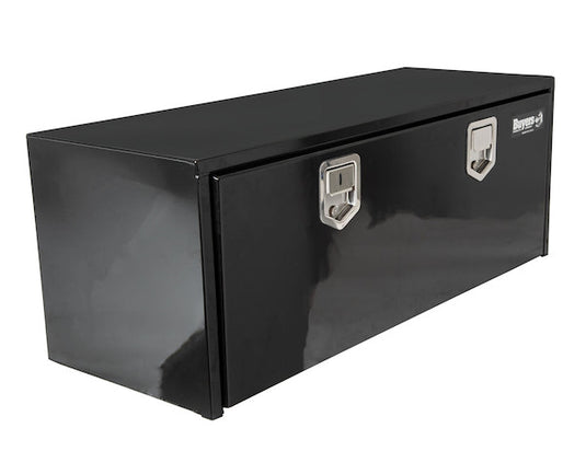 18x18x60 Inch Black Steel Underbody Truck Box With Paddle Latch - 1702115 - Buyers Products